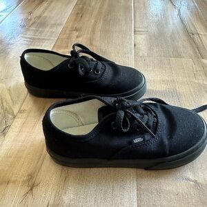 Vans Kids Size 9.5 - Toddler Authentic Black